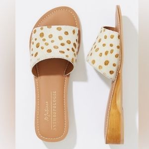 Matisse Havana Spotted Cowhair Slide Sandals